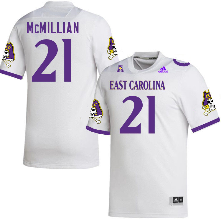 Ja'Quan McMillian ECU Jersey,East Carolina Pirates #21 Ja'Quan McMillian Jersey Youth College-White